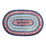 Plate, Oval, Shallow, 7" x 11" in "Pom-Pom Flower" by Andy | NDA245-30