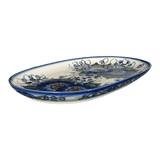 Plate, Oval, Shallow, 7" x 11" in "Bountiful Blue" by Andy | NDA245-36