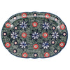 Polish Pottery Wavy Edged Oval Platter (Floral Fairway) | NDA262-42 at PolishPotteryOutlet.com