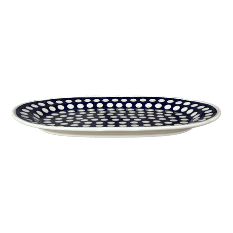 Platter, Wavy Edged Oval, 13.5" x 9.5" in "Hello Dotty" by Andy | NDA262-A64