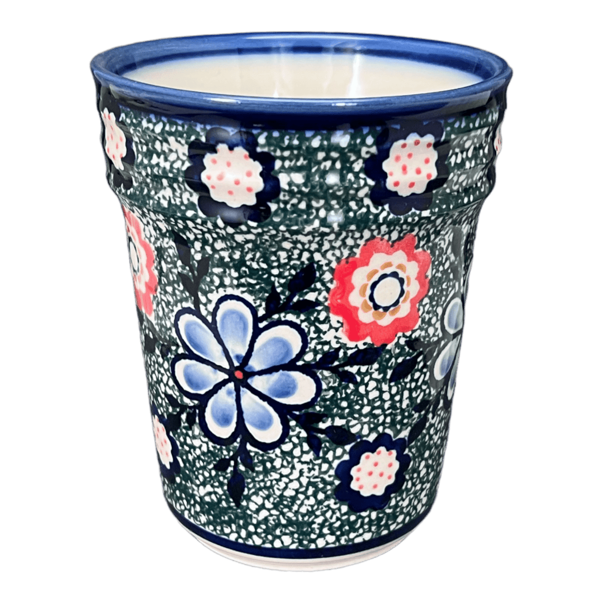 Tumbler, Ridged, 16 oz Large in "Floral Fairway" by Andy | NDA345-42