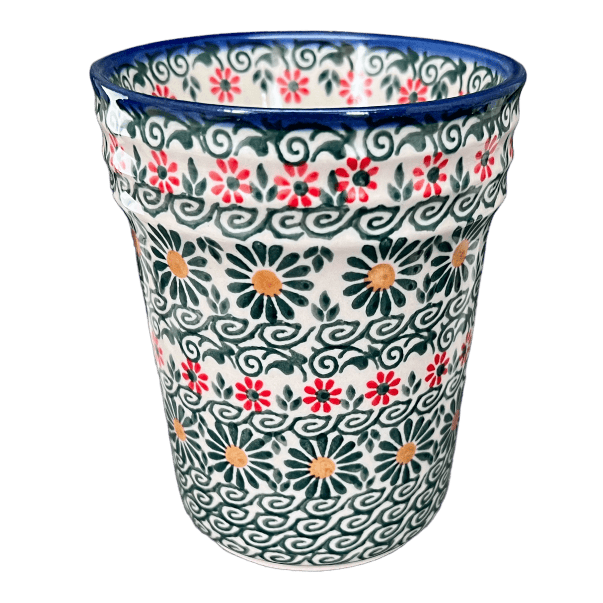 Tumbler, Ridged, 16 oz Large in "Garden Breeze" by Andy | NDA345-A48