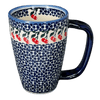 Polish Pottery 16 oz. Cafe Mug (Cherries Jubilee) | NDA40-29 at PolishPotteryOutlet.com
