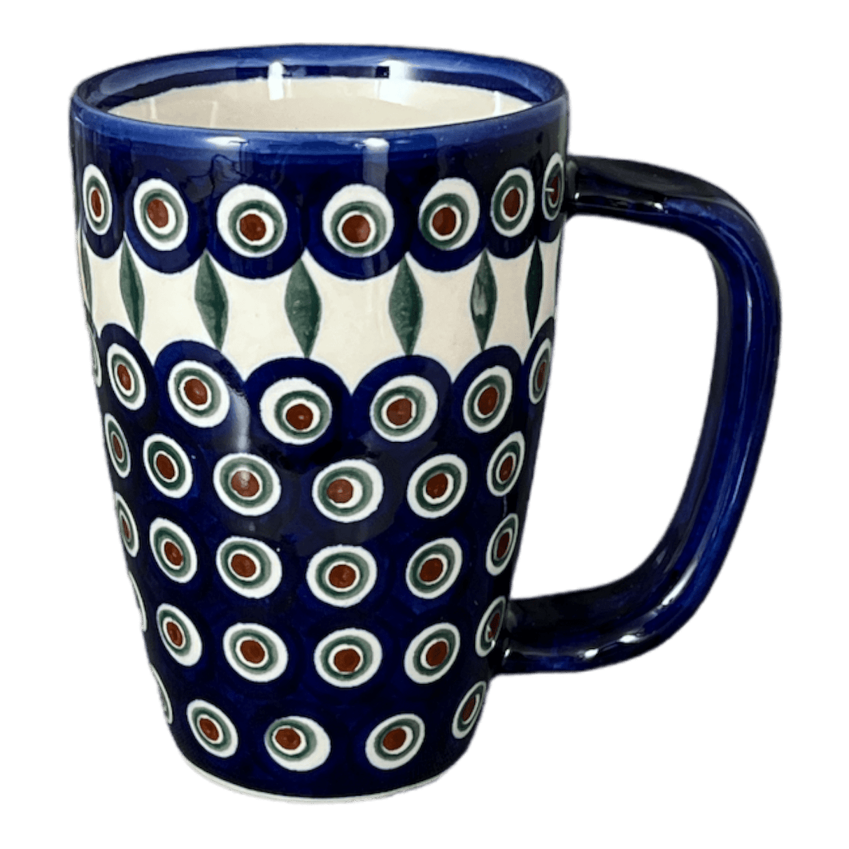 Mug, Cafe, 16 oz in "Peacock" by Andy | NDA40-43