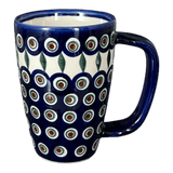 Mug, Cafe, 16 oz in "Peacock" by Andy | NDA40-43