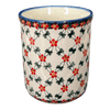 Polish Pottery Wine Chiller/Utensil Holder (Red Lattice) | NDA73-20 at PolishPotteryOutlet.com