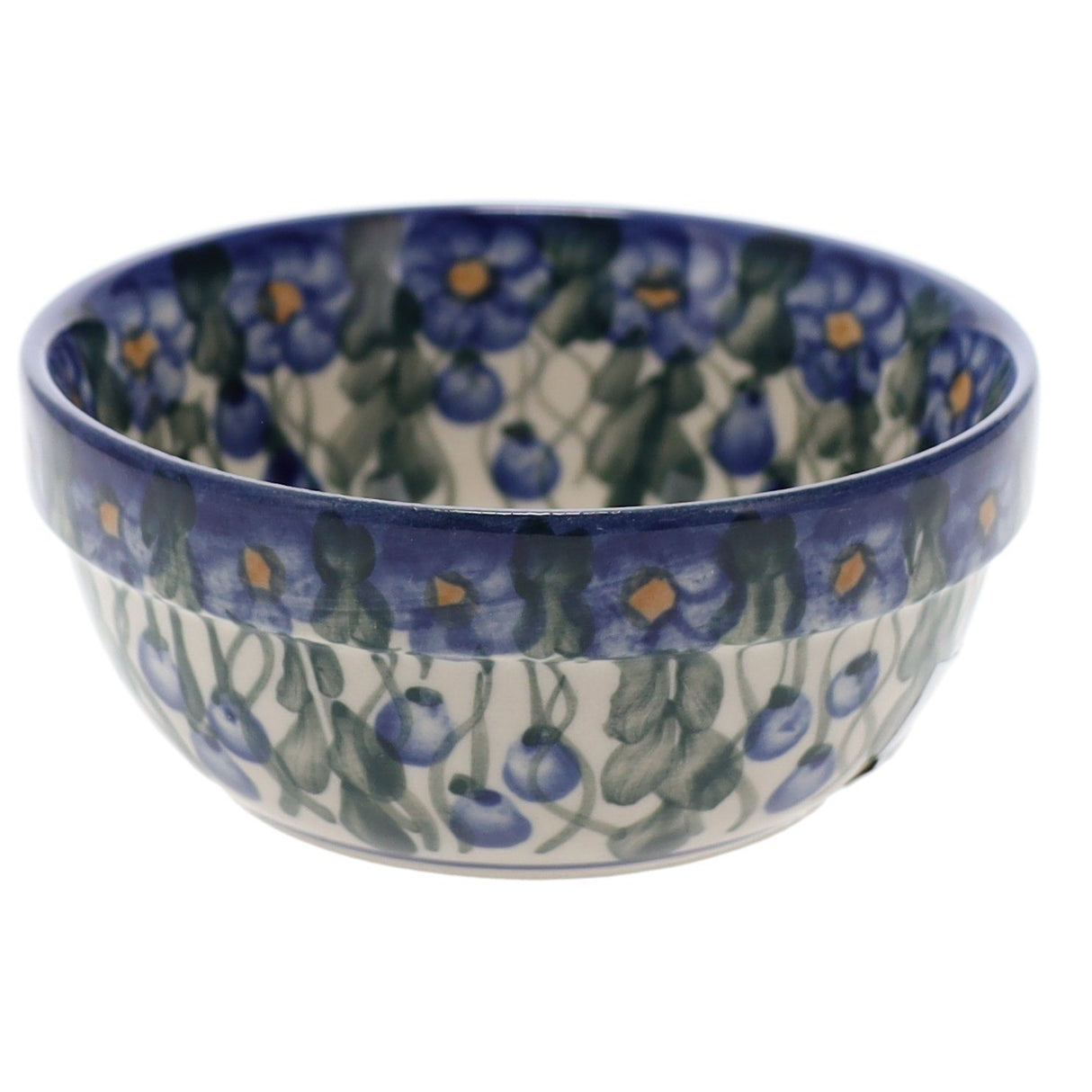 Bowl, Round, 4.25" in "Blue Cascade" by Andy | NDA84-A31