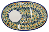 Plate, Oval, Soup & Sandwich, 11.75" x 7.25" in "Perennial Garden" by Manufaktura | P006S-LM