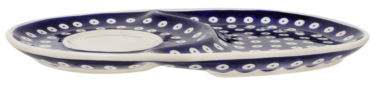 Plate, Oval, Soup & Sandwich, 11.75" x 7.25" in "Dot to Dot" by Manufaktura | P006T-70A