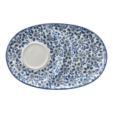 Plate, Round, Soup & Sandwich, 11.75" x 7.25" in "English Blue" by Manufaktura | P006U-AS53