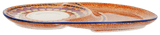 Plate, Oval, Soup & Sandwich, 11.75" x 7.25" in "Desert Sunrise" by Manufaktura | P006U-KLJ