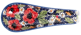 Polish Pottery Spoon Rest, Large, 9.25" in "Poppies & Posies" by Manufaktura | P007S-IM02 Additional Image at PolishPotteryOutlet.com