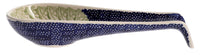 A picture of a Polish Pottery Large Spoon Rest (Bunny Love) | P007T-P324 as shown at PolishPotteryOutlet.com/products/spoon-base-medium-bunny-love