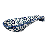 Spoon Rest, Large, 9.25" in "Peacock Parade" by Manufaktura | P007U-AS60