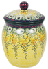 Polish Pottery 2 Liter Canister (Sunshine Grotto) | P074S-WK52 at PolishPotteryOutlet.com