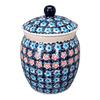 Polish Pottery 2 Liter Canister (Daisy Circle) | P074T-MS01 at PolishPotteryOutlet.com