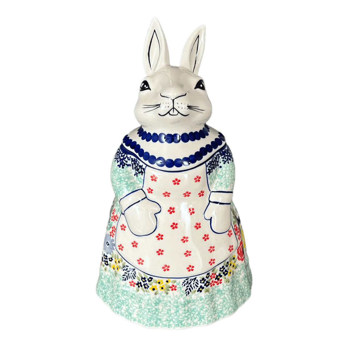 Cookie Jar, Rabbit, 11.25" in "Garden Party" by Manufaktura | P080S-BUK1