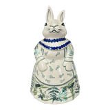 Cookie Jar, Rabbit, 11.25" in "Scattered Ferns" by Manufaktura | P080S-GZ39