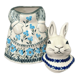 Cookie Jar, Rabbit, 11.25" in "Garden Party" by Manufaktura | P080S-BUK1