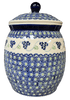 Polish Pottery 4 Liter Canister (Vineyard in Bloom) | P081T-MCP at PolishPotteryOutlet.com