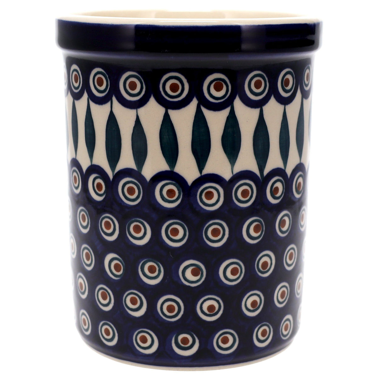 Utensil Holder, 7" in "Peacock" by Manufaktura | P082T-54