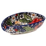 Spoon Rest, Small, 3.5" in "Poppies & Posies" by Manufaktura | P093S-IM02