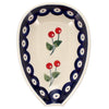 Polish Pottery Spoon Rest (Cherry Dot) | P093T-70WI at PolishPotteryOutlet.com