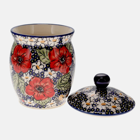 Canister, 1 Liter in "Poppies & Posies" by Manufaktura | P096S-IM02