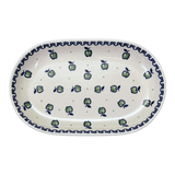 Plate, Roaster, Oval, 7"x11" in "Green Apple" by Manufaktura | P099T-15