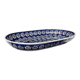 Polish Pottery 7"x11" Oval Roaster (Bonbons) | P099T-2 Additional Image at PolishPotteryOutlet.com