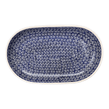 Plate, Roaster, Oval, 7"x11" in "Riptide" by Manufaktura | P099T-63
