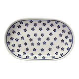 Plate, Roaster, Oval, 7"x11" in "Petite Floral" by Manufaktura | P099T-64