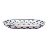 Plate, Roaster, Oval, 7"x11" in "Petite Floral" by Manufaktura | P099T-64