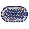 Polish Pottery 7"x11" Oval Roaster (Mosquito) | P099T-70 at PolishPotteryOutlet.com