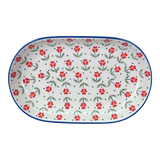 Plate, Roaster, Oval, 7"x11" in "Simply Beautiful" by Manufaktura | P099T-AC61