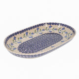 Plate, Roaster, Oval, 7"x11" in "Lily of the Valley" by Manufaktura | P099T-ASD