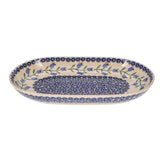 Plate, Roaster, Oval, 7"x11" in "Lily of the Valley" by Manufaktura | P099T-ASD