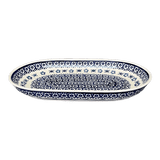 Plate, Roaster, Oval, 7"x11" in "Butterfly Border" by Manufaktura | P099T-P249