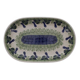Plate, Roaster, Oval, 7"x11" in "Bunny Love" by Manufaktura | P099T-P324