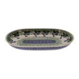 Plate, Roaster, Oval, 7"x11" in "Bunny Love" by Manufaktura | P099T-P324