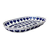 Plate, Roaster, Oval, 7"x11" in "Whole Hearted" by Manufaktura | P099T-SEDU