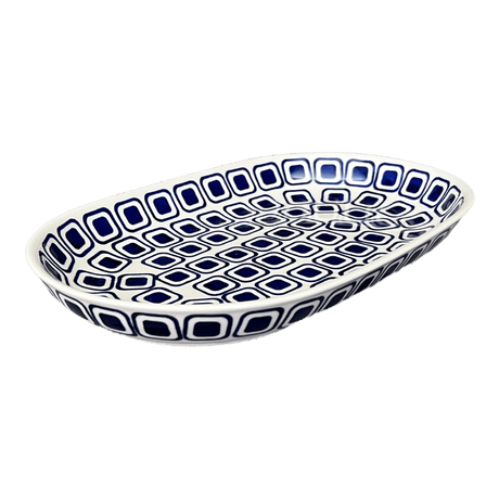 Roaster, Oval, 7"x11" in "Navy Retro" by Manufaktura | P099U-601A