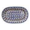 Polish Pottery 7"x11" Oval Roaster (Kaleidoscope) | P099U-ASR at PolishPotteryOutlet.com