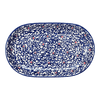 Polish Pottery 7"x11" Oval Roaster (Blue Canopy) | P099U-IS04 at PolishPotteryOutlet.com
