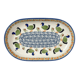 Plate, Roaster, Oval, 7"x11" in "Ducks in a Row" by Manufaktura | P099U-P323