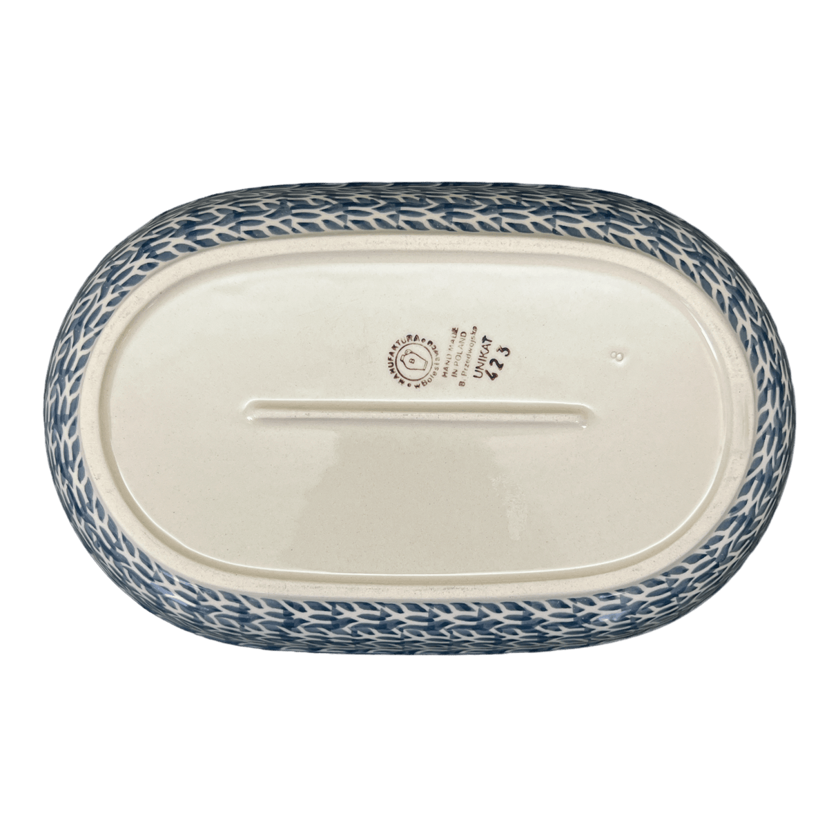 Plate, Roaster, Oval, 7"x11" in "Ducks in a Row" by Manufaktura | P099U-P323