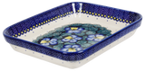 Baker, Rectangular, Shallow, 8"x10" in "Pansies" by Manufaktura | P103S-JZB