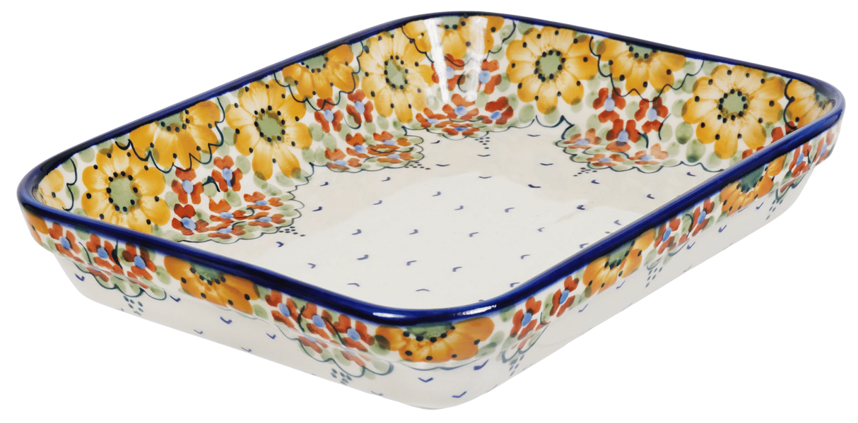 Baker, Rectangular, Shallow, 8"x10" in "Autumn Harvest" by Manufaktura | P103S-LB