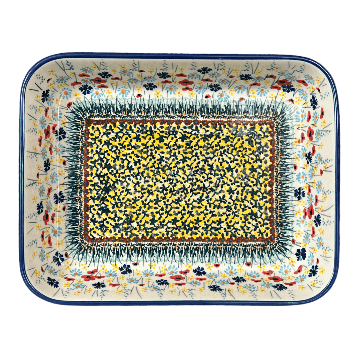 Baker, Rectangular, Shallow, 8"x10" in "Sunlit Wildflowers" by Manufaktura | P103S-WK77