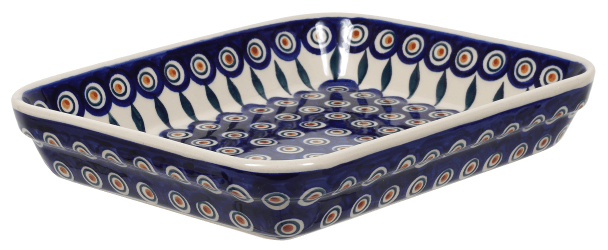 Baker, Rectangular, Shallow, 8"x10" in "Peacock" by Manufaktura | P103T-54